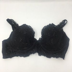 Long line Black Lace Bra